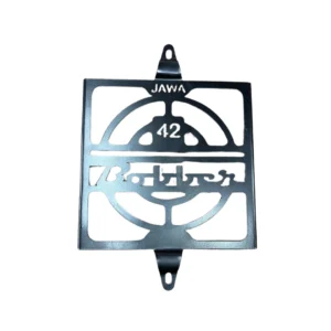 OBD2 radiator grill installed on Jawa 42 Bobber 2024 motorcycle