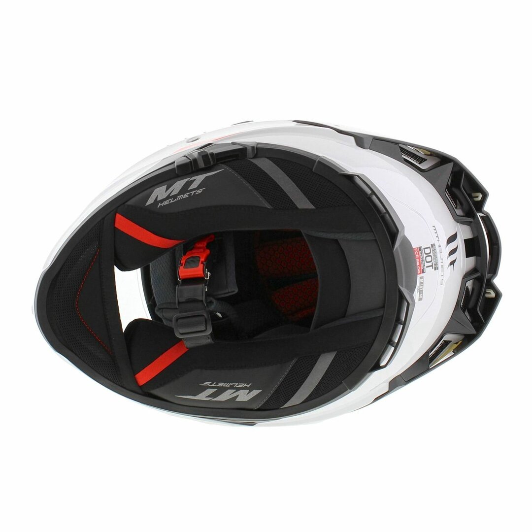 MT Thunder 4 SV full face helmet solid gloss white - Image 2