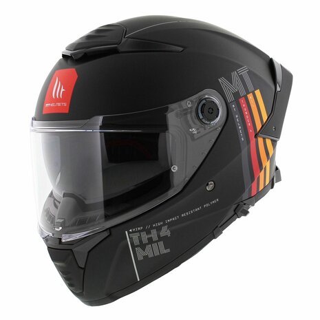 MT Thunder 4 SV full face helmet Mil Gloss black - Image 5