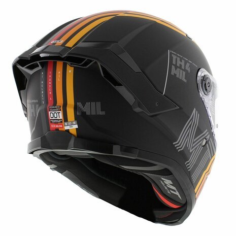 MT Thunder 4 SV full face helmet Mil Gloss black - Image 4