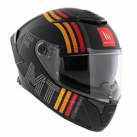 MT Thunder 4 SV full face helmet Mil Gloss black - Image 3