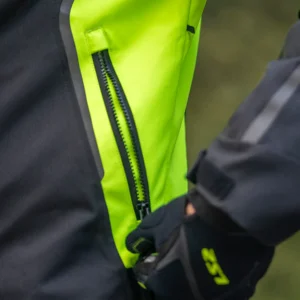 LS2 Zoom Man Jacket Black Yellow water resistant motorcycle riding jacket