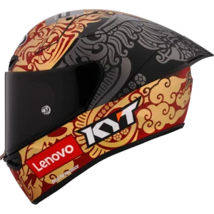 KYT KX1 RACE GP Bastianini Indonesia Replica 2023 with Sponsor Matt Helmet