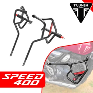 GRANDPITSTOP CRASH GUARD (PAIR) for TRIUMPH SPEED 400 - Black