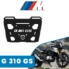GRAND PITSTOP Top Rack Plate for BMW G310 GS Black
