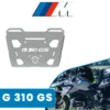 GRAND PITSTOP Top Rack Plate for BMW G310 GS Silver