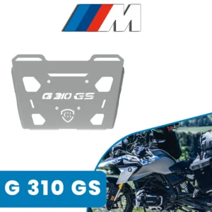 GRAND PITSTOP Top Rack Plate for BMW G310 GS Silver