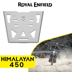 Grand Pitstop GRAND PITSTOP Top Rack Plate for Royal Enfield Himalayan 450 - Silver