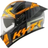 KYT R2R Pro Octane Black Orange Gloss Helmet