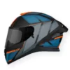 MT Thunder 3 SV Pro Nova B2 Helmet - Matt Grey Blue Orange