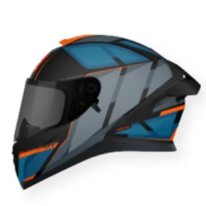 MT Thunder 3 SV Pro Nova B2 Helmet - Matt Grey Blue Orange