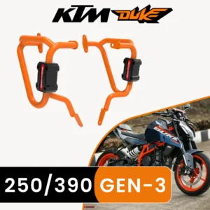 GRANDPITSTOP CRASH GUARD (PAIR) for KTM DUKE 390/250 Gen 3 - Orange