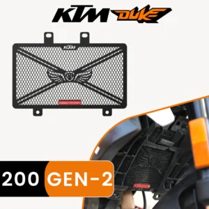Grand Pitstop RADIATOR GRILL - KTM DUKE 200 Gen 2 - Black
