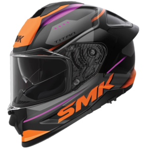 SMK TITAN SPORTER MA279 GREY ORENGE FULL FACE HELMET