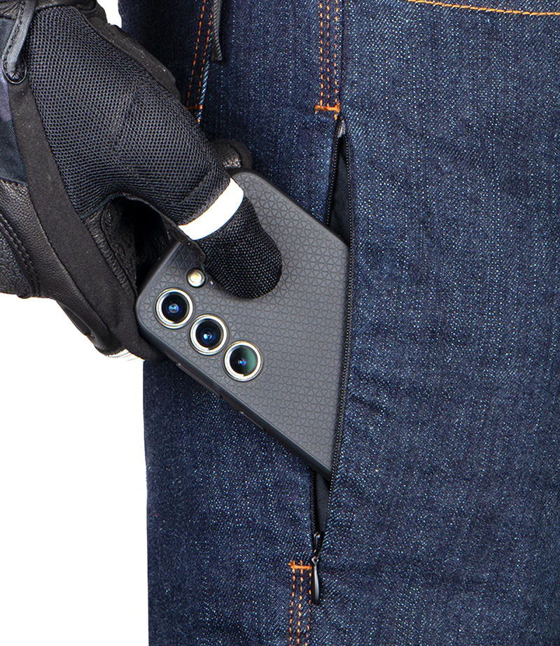 RYNOX DOWNTOWN PRO MOTORCYCLE JEANS WITH D3O® PROTECTORS INDIGO BLUE - Image 11