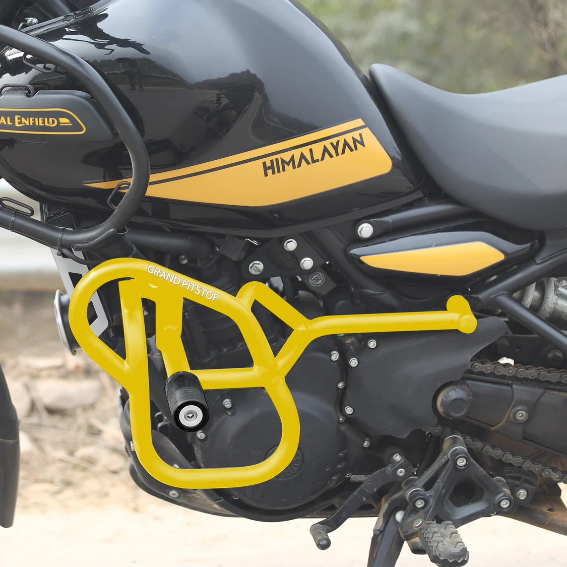 GRANDPITSTOP GRAND PITSTOP CRASH GUARD (PAIR) for Royal Enfield Himalayan 450 - Yellow - Image 5