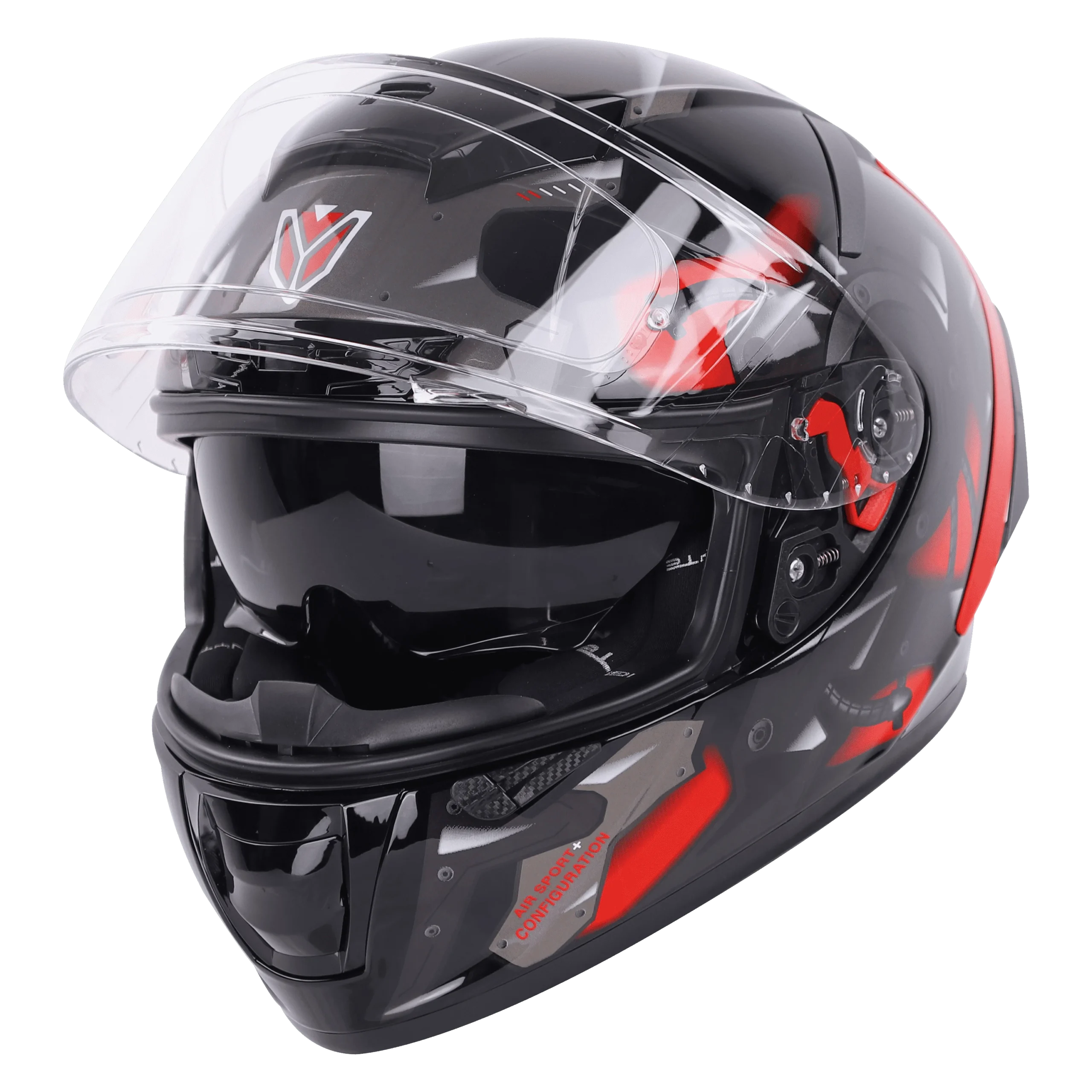 IGN-4 GOOS GLOSSY BLACK WITH RED HELMET - Image 6