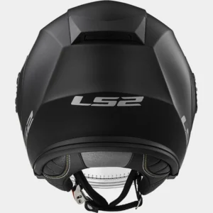 LS2 OF570 Verso Solid Matt Black Helmet with twin visor system and KPA shell