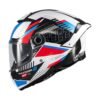 MT Thunder 4 SV Luminence A7 white/red/blue gloss full face helmet