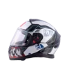 MT Thunder 3 SV Spoiler TX A7 Gloss White Blue Black Helmet
