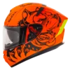 Ignyte IGN-4 PITBULL GLOSSY FLUO ORANGE WITH BLACK Helmet