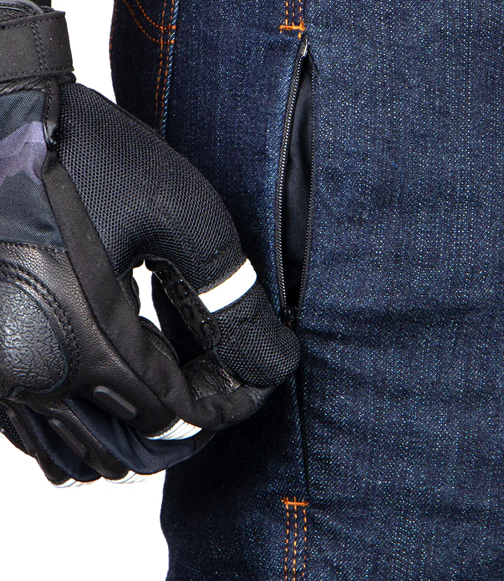 RYNOX DOWNTOWN PRO MOTORCYCLE JEANS WITH D3O® PROTECTORS INDIGO BLUE - Image 9