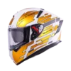 Ignyte IGN-4 ISS CHROME GLOSSY WHITE WITH GOLD Helmet