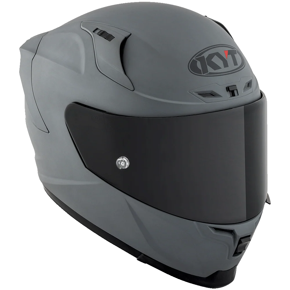 KYT Striker 2V Plain Matt GRL Grey Helmet - Image 4