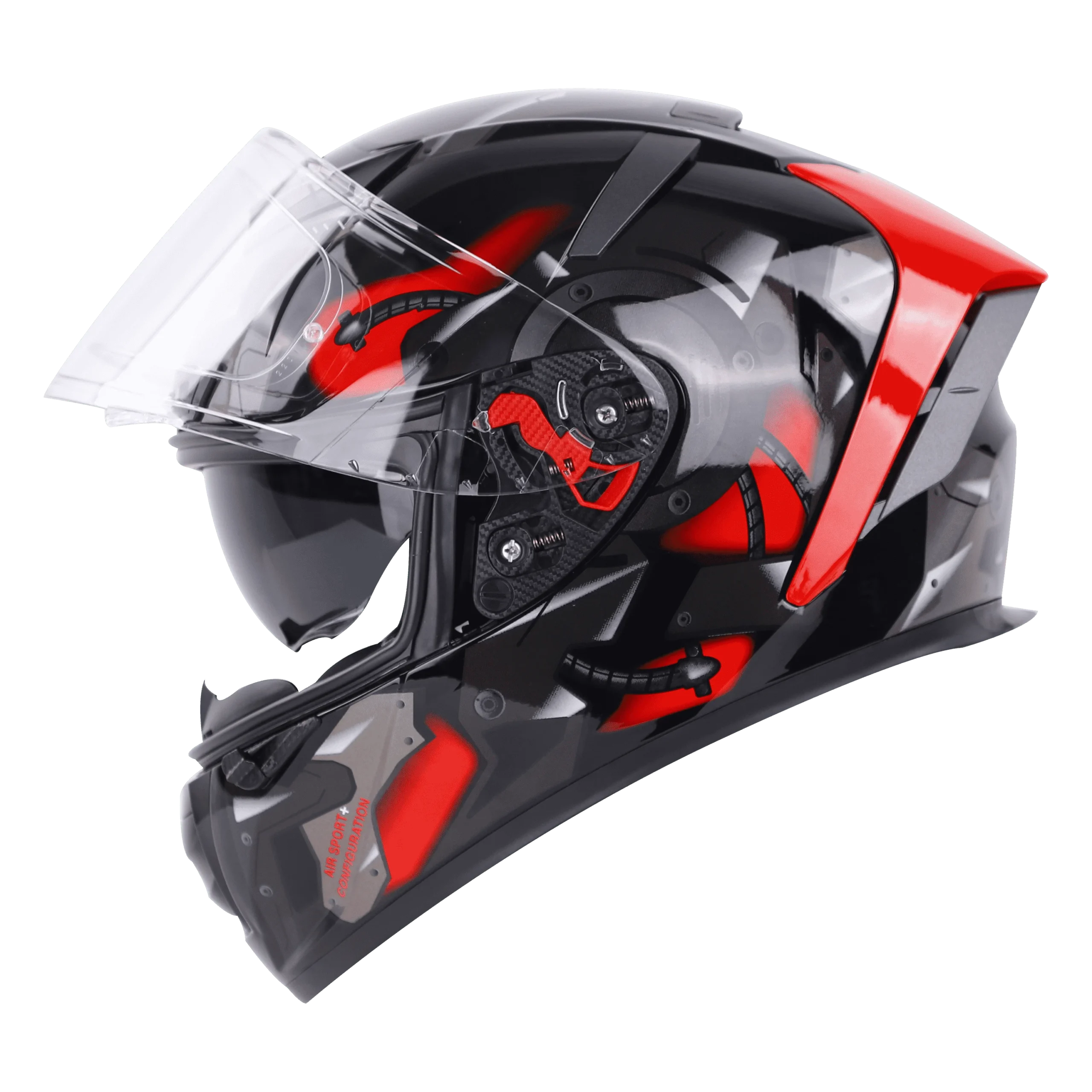 IGN-4 GOOS GLOSSY BLACK WITH RED HELMET - Image 8