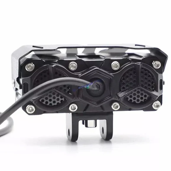 3-Projector 80W LED Fog Lights – Universal for Motorcycles – Pair - Image 2