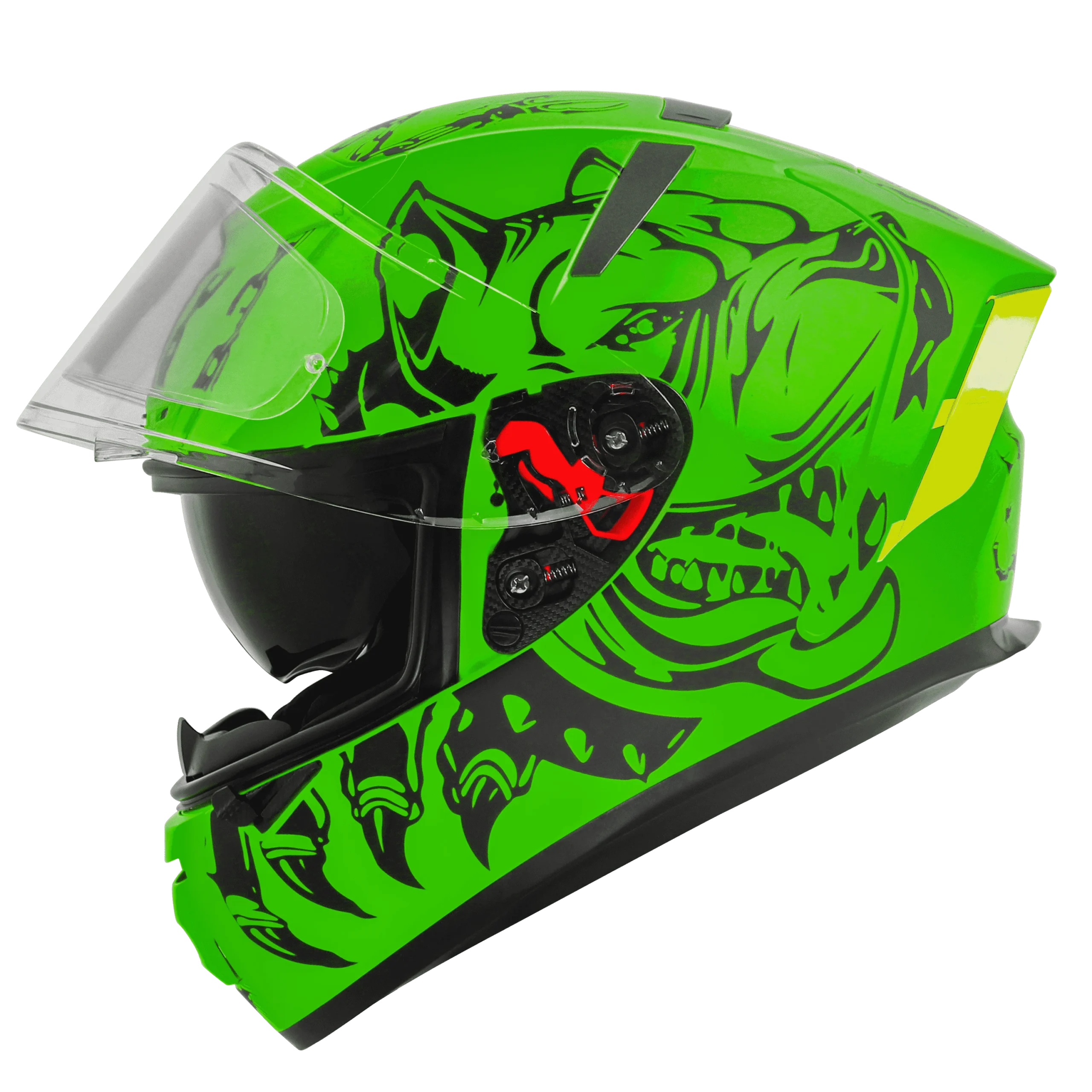 Ignyte IGN-4 PITBULL MAT GREEN WITH BLACK Helmet - Image 6