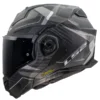 LS2 FF901 Advant X Carbon Horizon Silver Grey Helmet front and side view