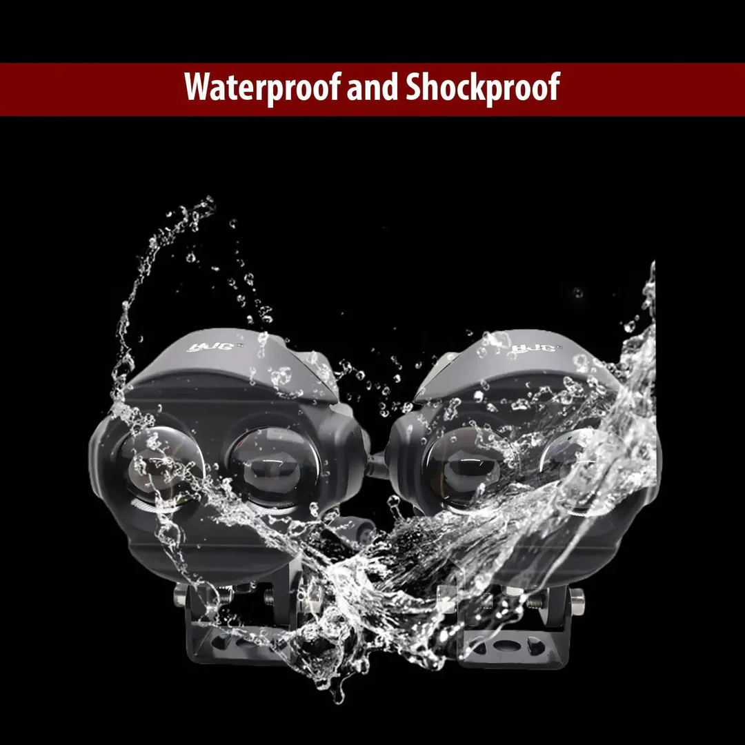 HJG-110 Fog Light Universal Motorcycle Dual Color Led Fog Light ( 90W)(10-80V DC) - Image 2