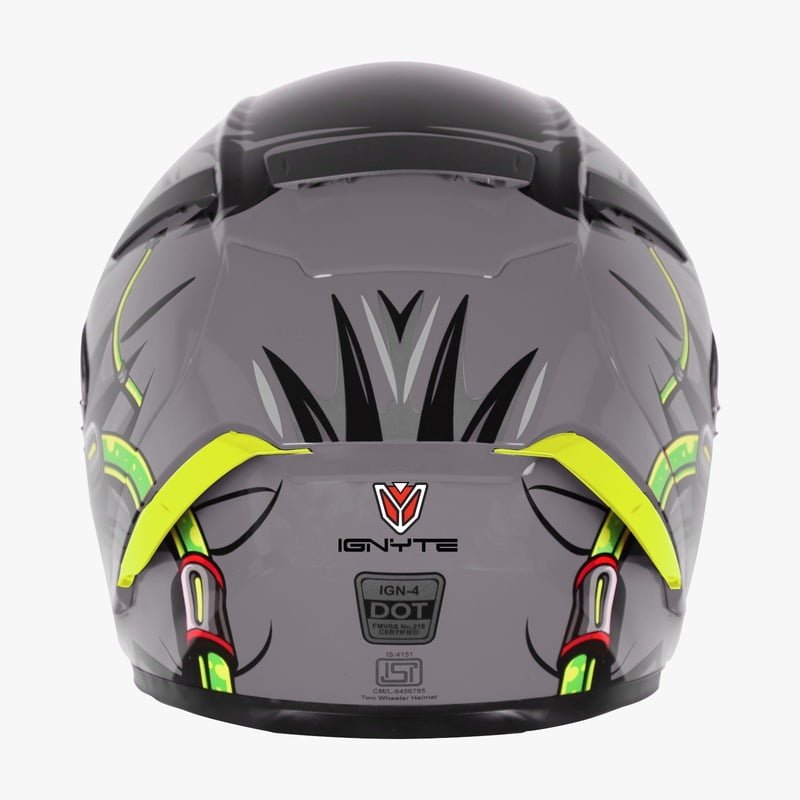 Ignyte IGN4 TREVER GLOSSY T.GREY Helmet - Image 3