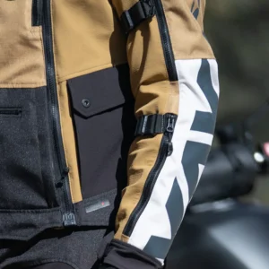 LS2 X-Master Adventure Motorcycle Jacket Sand Black Grey with CE Level 2 Protection