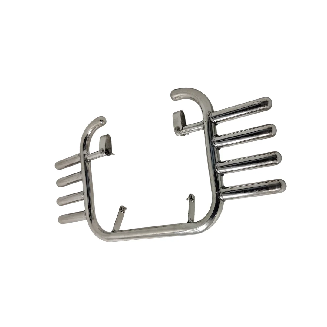 4-Rod 1.25" Crash Guard for Jawa 42 Bobber, Jawa FJ, All Jawa Models & Yezdi Roaster & Yezdi Scrambler - Image 4