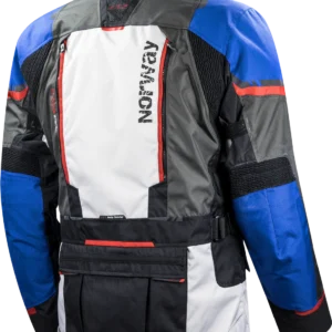 LS2 Norway Man Jacket Blue Black Grey Red with CE Level 2 protectors and touring features
