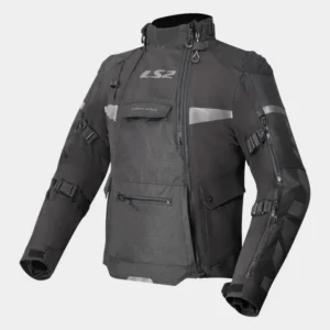 LS2 X-Master Adventure Jacket Black waterproof motorcycle riding jacket