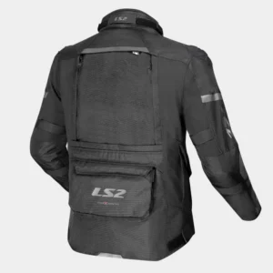 LS2 X-Master Adventure Jacket Black waterproof motorcycle riding jacket