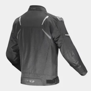 LS2 Zoom Man Jacket Black waterproof motorcycle riding jacket with CE Level 2 protection