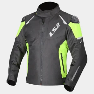 LS2 Zoom Man Jacket Black Yellow water resistant motorcycle riding jacket