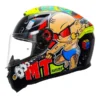 MT Hummer B Baby Bang Gloss Black Red Yellow A3 Helmet
