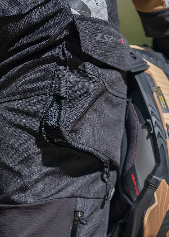 LS2 X-Master Pant Black Grey – All-Season Adventure Motorcycle Riding Pants