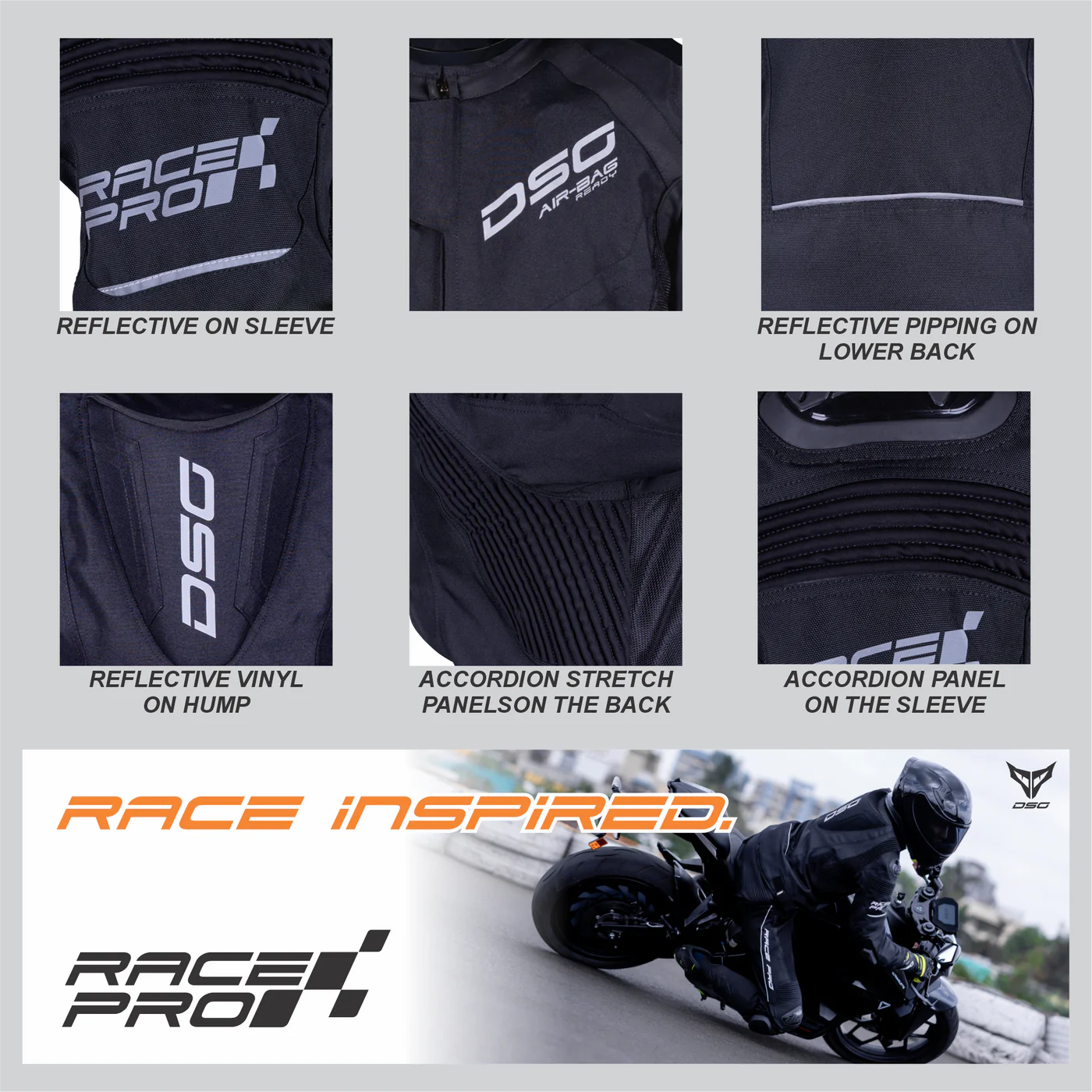 DSG Race Pro V2 Riding Jacket - Image 3