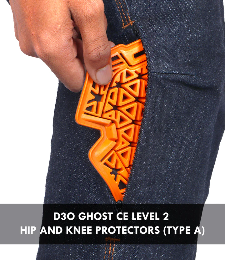 RYNOX DOWNTOWN PRO MOTORCYCLE JEANS WITH D3O® PROTECTORS INDIGO BLUE - Image 6