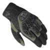 LS2 All Terrain II Black Green riding gloves with TPR knuckle protection and breathable mesh design