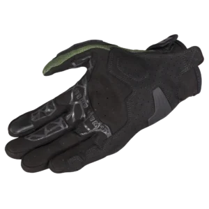 LS2 All Terrain II Black Green riding gloves with TPR knuckle protection and breathable mesh design