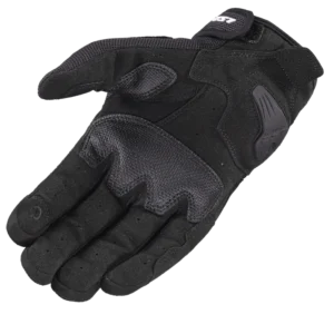 LS2 Atom Man Gloves Black with carbon knuckle protection and breathable mesh design