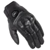 LS2 Atom Man Gloves Black with carbon knuckle protection and breathable mesh design