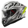 Ignyte IGN-4 RACER GLOSSY BLACK WITH WHITE Helmet